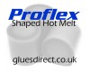 Proflex 107 43mm Clear Hot Melt Glue Slugs - Clear